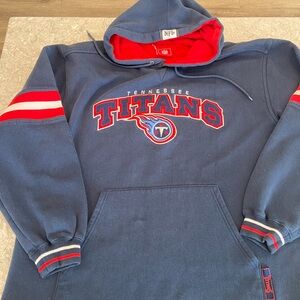 Tennessee Titans Vintage NFL Blue and Red Hoodie-XL